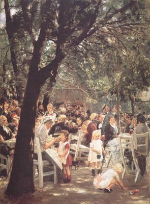 Max Liebermann Beer Garden in Munich (nn02) Germany oil painting art